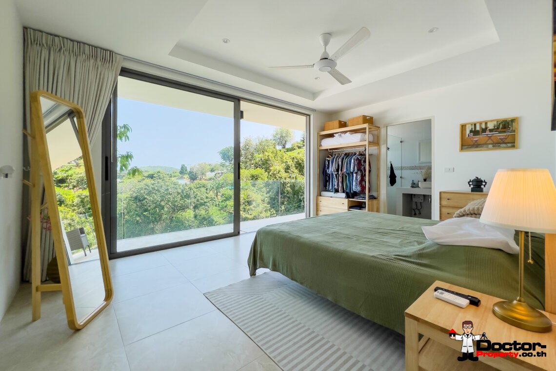 3 Bedroom Pool Villa with Partial Sea View in Bo Phut, Koh Samui – For Sale