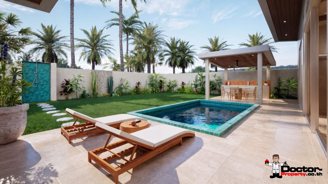 2 Bedroom Tropical Villa with Garden View in Mae Nam, Koh Samui – For Sale