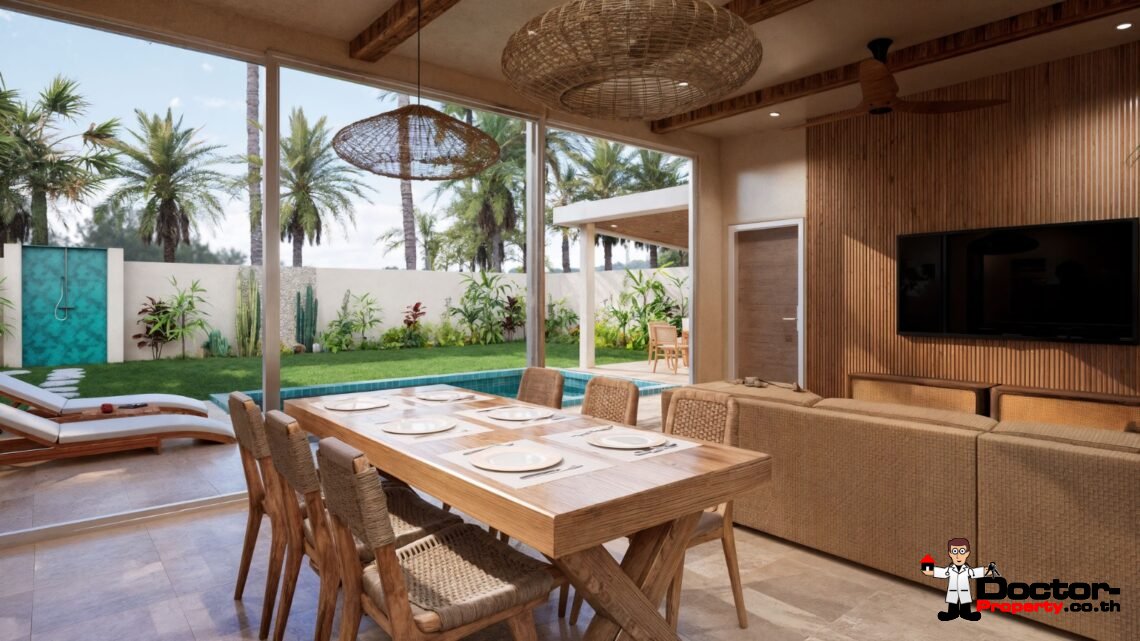 2 Bedroom Tropical Villa with Garden View in Mae Nam, Koh Samui – For Sale