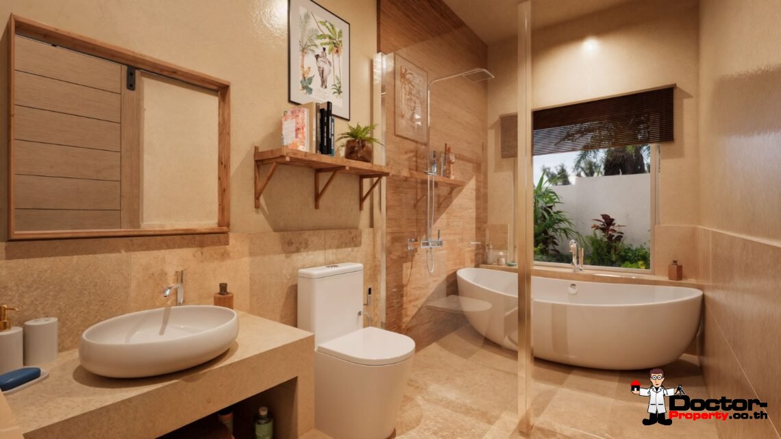 2 Bedroom Tropical Villa with Garden View in Mae Nam, Koh Samui – For Sale