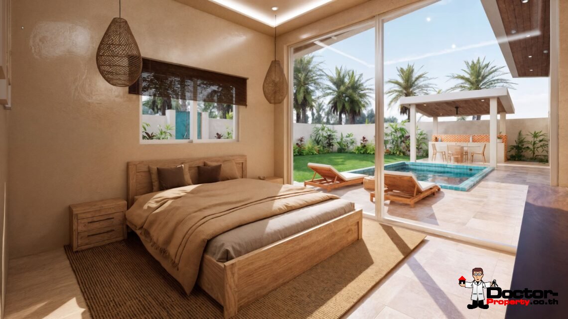 2 Bedroom Tropical Villa with Garden View in Mae Nam, Koh Samui – For Sale