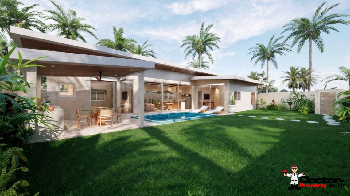 2 Bedroom Tropical Villa with Garden View in Mae Nam, Koh Samui – For Sale