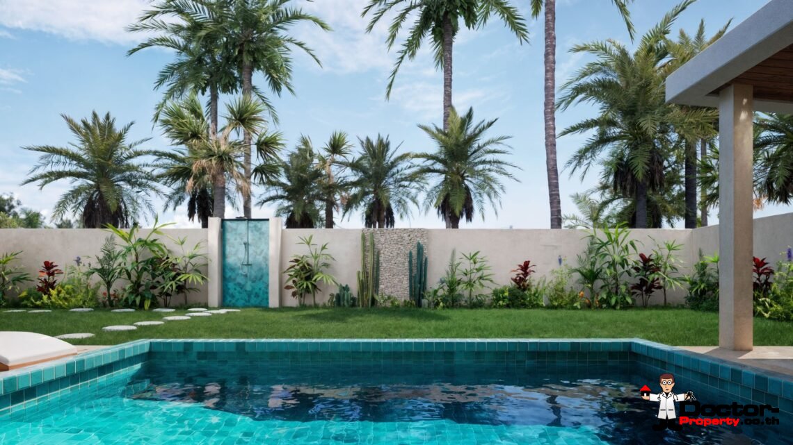 2 Bedroom Tropical Villa with Garden View in Mae Nam, Koh Samui – For Sale