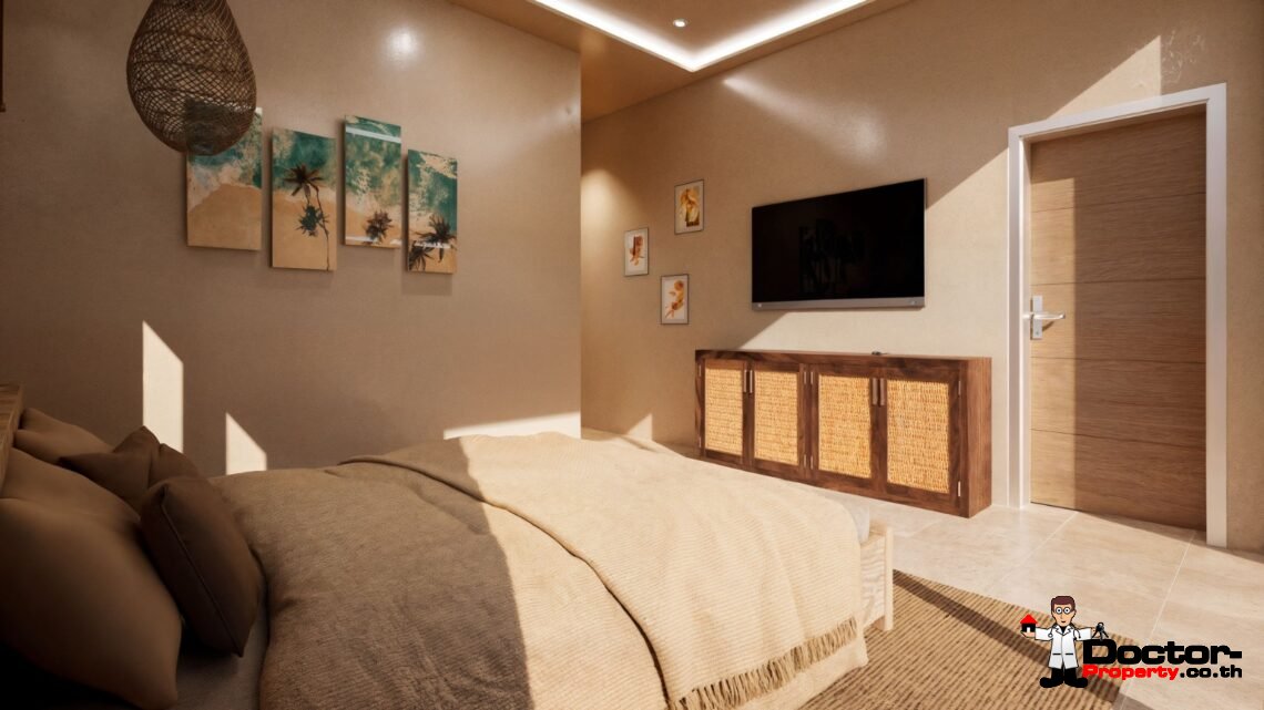 2 Bedroom Tropical Villa with Garden View in Mae Nam, Koh Samui – For Sale