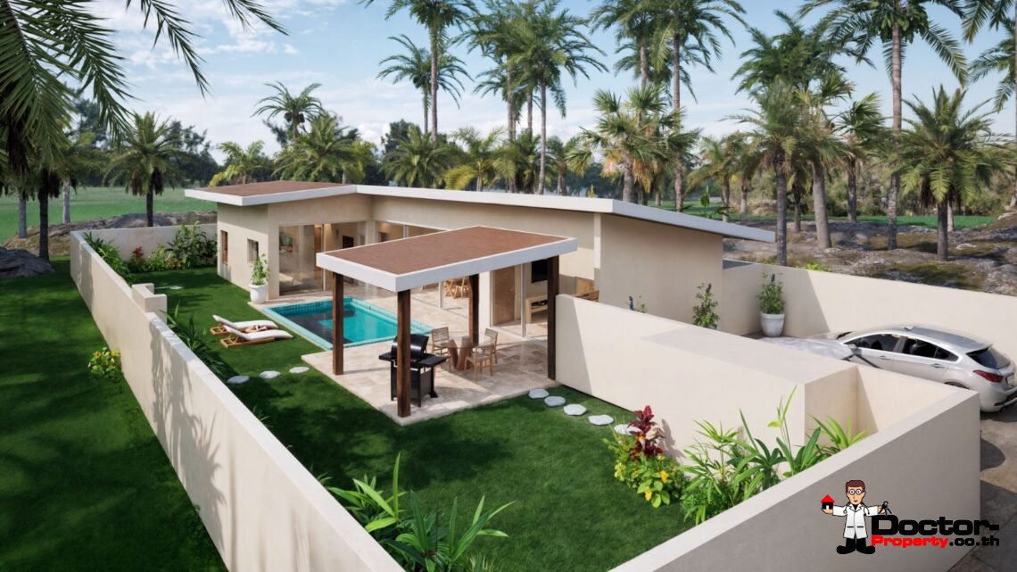 3 Bedroom Tropical Villa with Garden View in Mae Nam, Koh Samui – For Sale