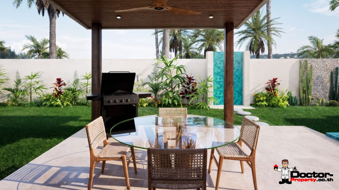 3 Bedroom Tropical Villa with Garden View in Mae Nam, Koh Samui – For Sale