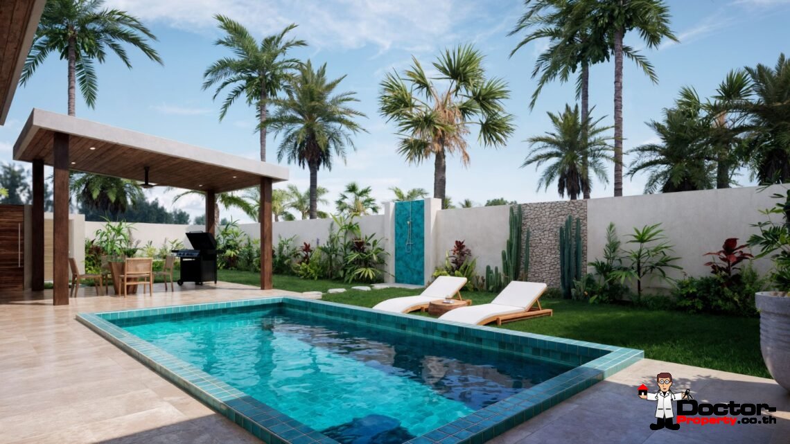 3 Bedroom Tropical Villa with Garden View in Mae Nam, Koh Samui – For Sale