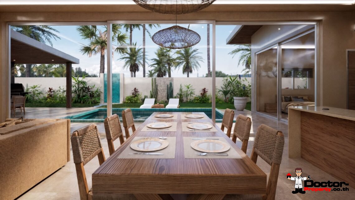 3 Bedroom Tropical Villa with Garden View in Mae Nam, Koh Samui – For Sale