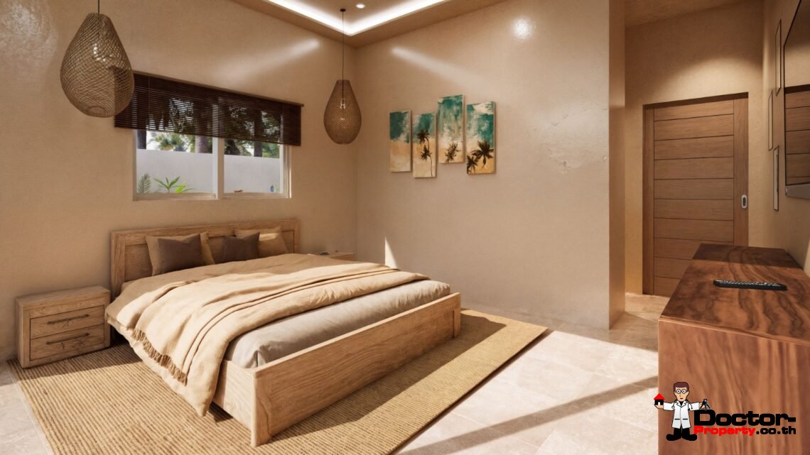 3 Bedroom Tropical Villa with Garden View in Mae Nam, Koh Samui – For Sale
