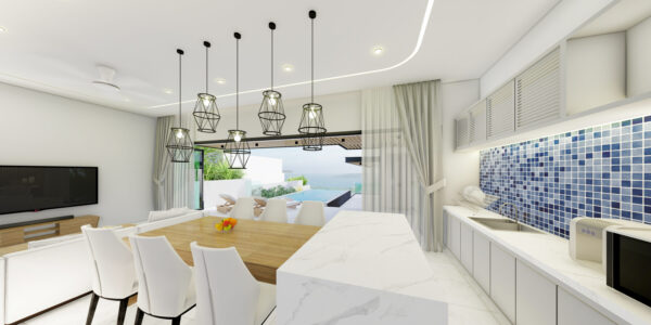 3 Bedroom Pool Villa with Sea View in Bo Phut, Koh Samui – For Sale