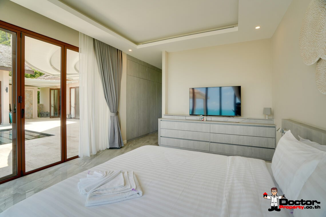 Luxury 3 Bedroom Pool Villa with Sea View in Chaweng Noi, Koh Samui – For Sale