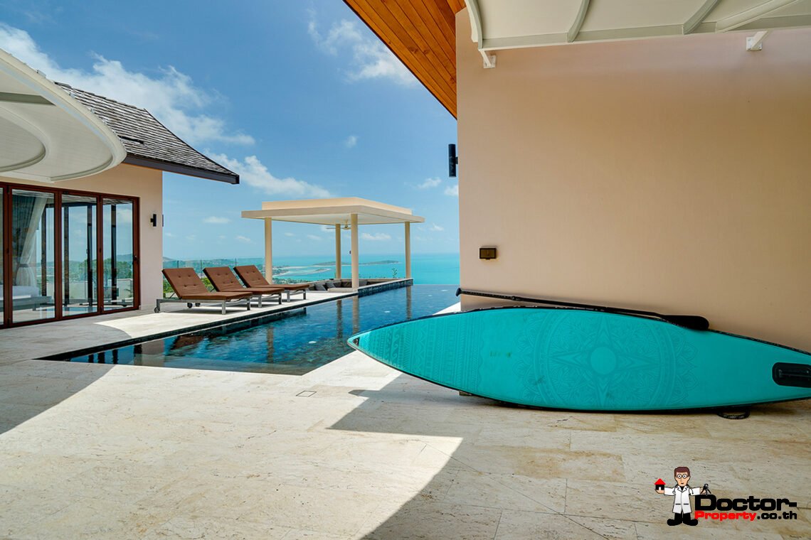 Luxury 3 Bedroom Pool Villa with Sea View in Chaweng Noi, Koh Samui – For Sale