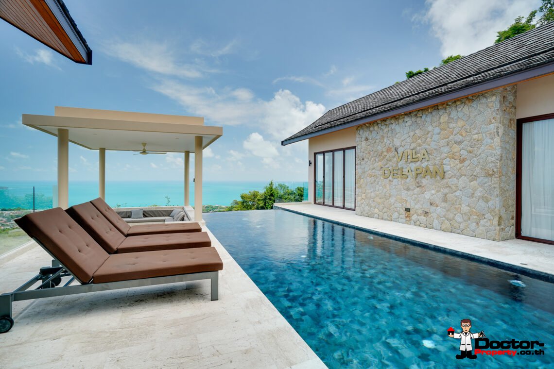 Luxury 3 Bedroom Pool Villa with Sea View in Chaweng Noi, Koh Samui – For Sale