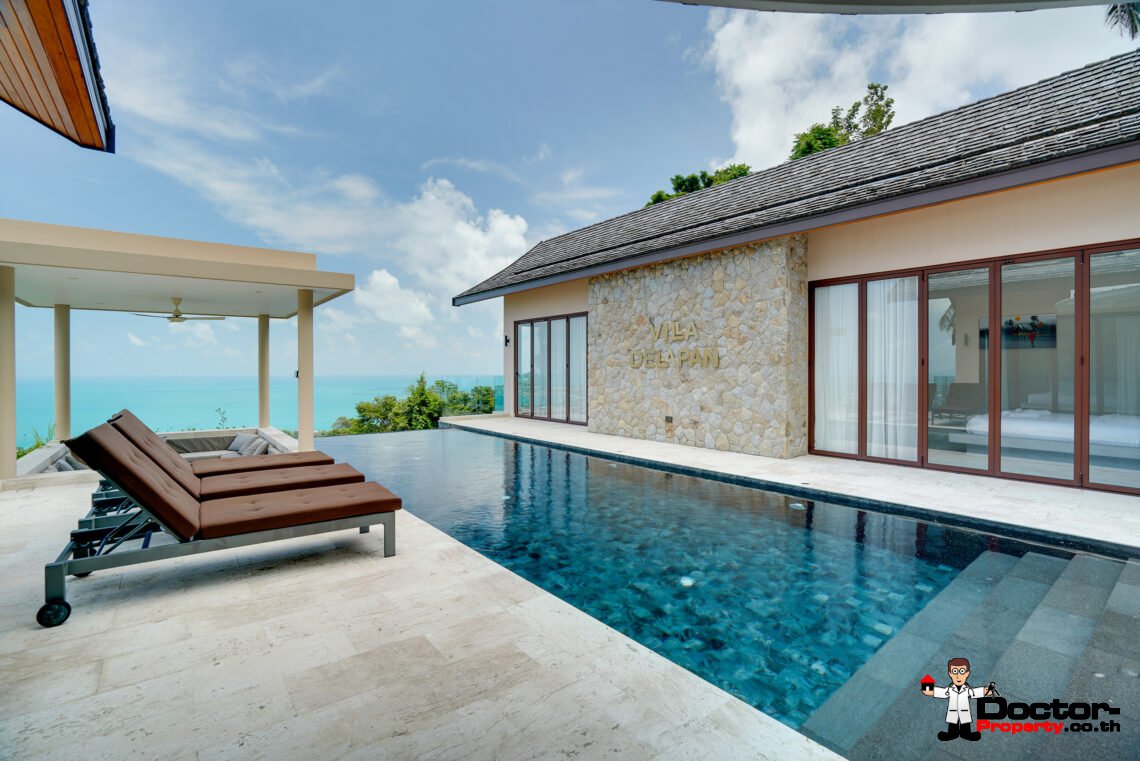 Luxury 3 Bedroom Pool Villa with Sea View in Chaweng Noi, Koh Samui – For Sale