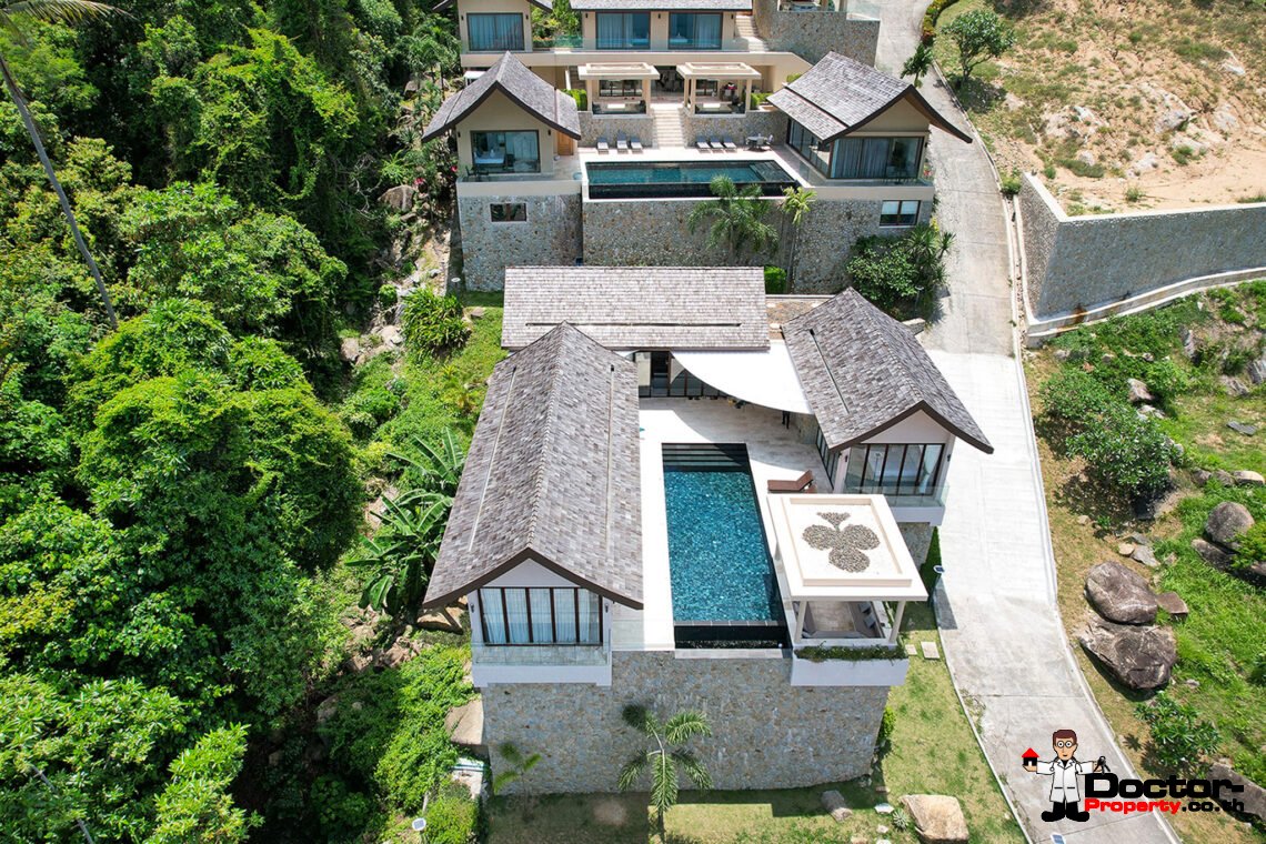 Luxury 3 Bedroom Pool Villa with Sea View in Chaweng Noi, Koh Samui – For Sale