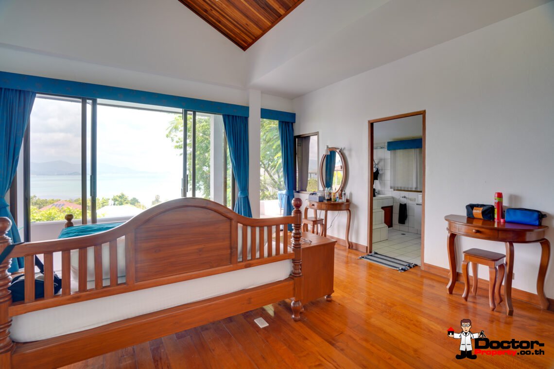 3 Bedroom Villa with Stunning Sea View in Plai Laem, Koh Samui – For Sale