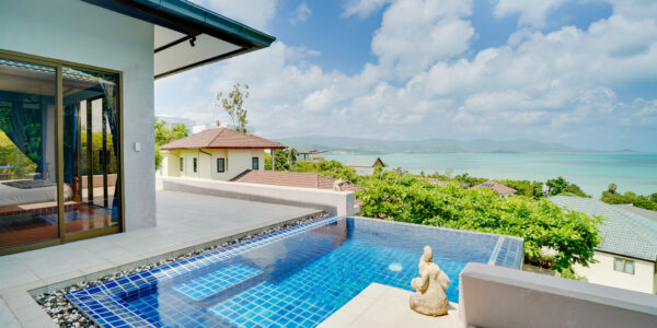 3 Bedroom Villa with Stunning Sea View in Plai Laem, Koh Samui – For Sale