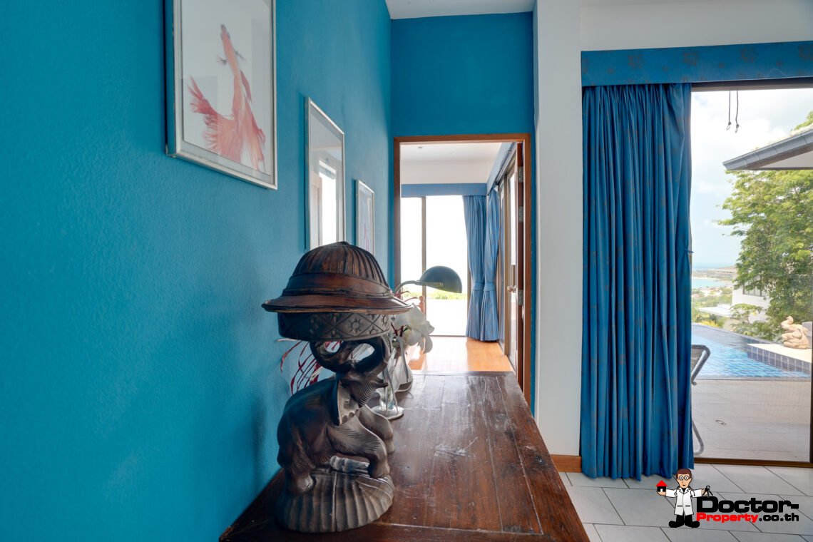 3 Bedroom Villa with Stunning Sea View in Plai Laem, Koh Samui – For Sale