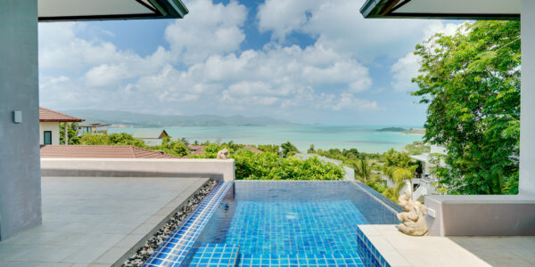 3 Bedroom Villa with Stunning Sea View in Plai Laem, Koh Samui – For Sale
