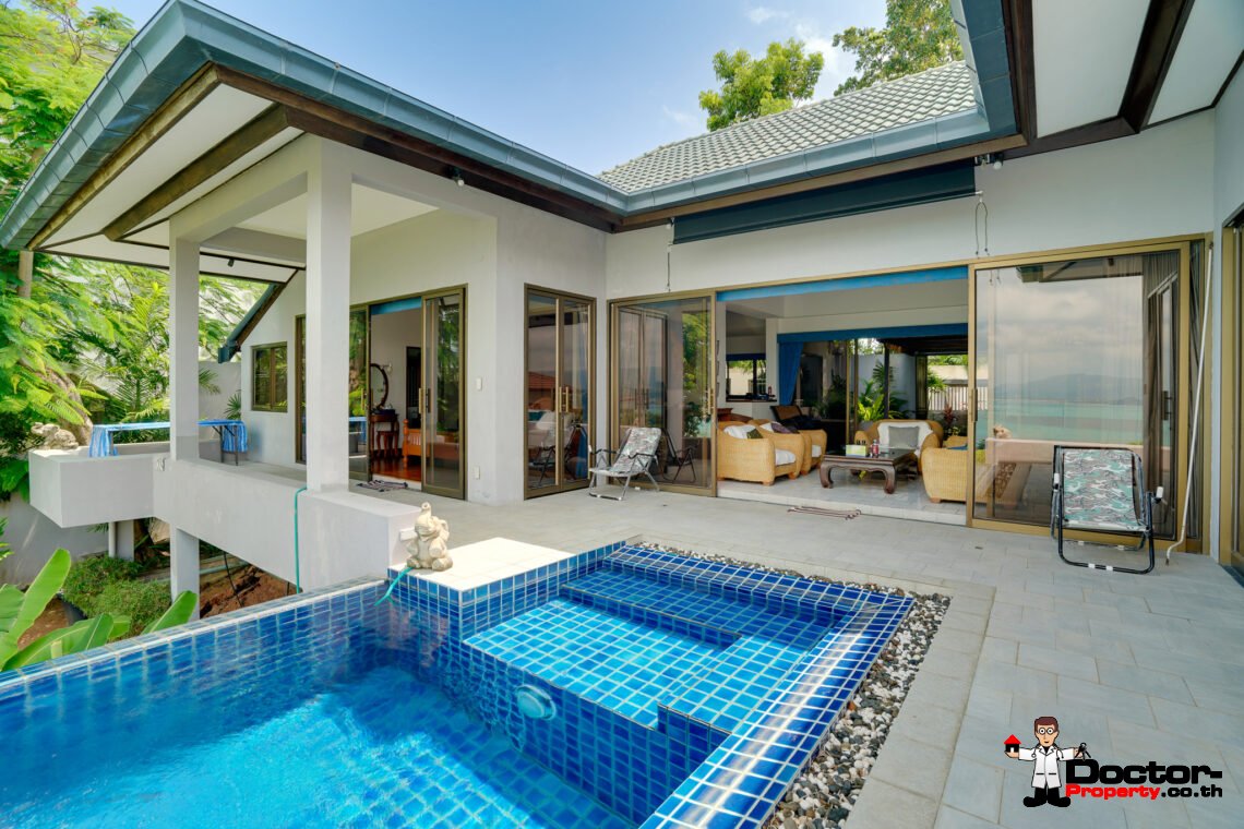 3 Bedroom Villa with Stunning Sea View in Plai Laem, Koh Samui – For Sale