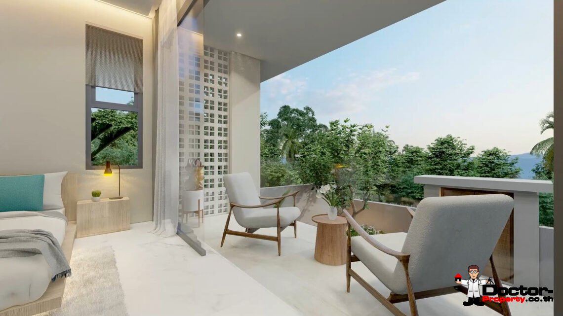 New Luxury 3-Bedroom Sea View Villa – Bang Por, Koh Samui – For Sale