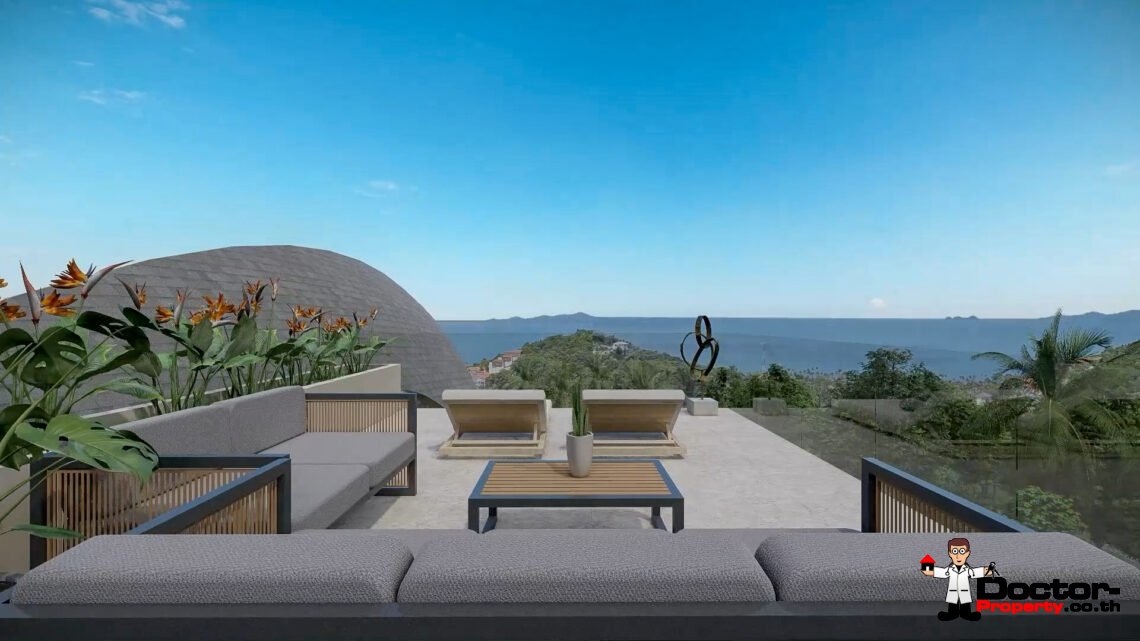 New Luxury 3-Bedroom Sea View Villa – Bang Por, Koh Samui – For Sale