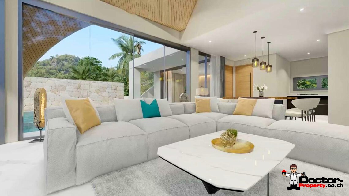 New Luxury 3-Bedroom Sea View Villa – Bang Por, Koh Samui – For Sale