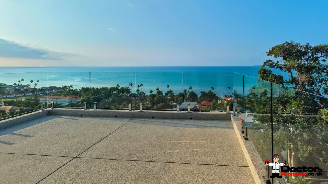 New 3-Bedroom Sea View Villa – Bang Por, Koh Samui – For Sale