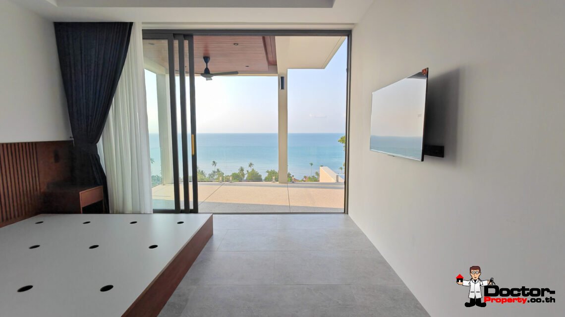 New 3-Bedroom Sea View Villa – Bang Por, Koh Samui – For Sale