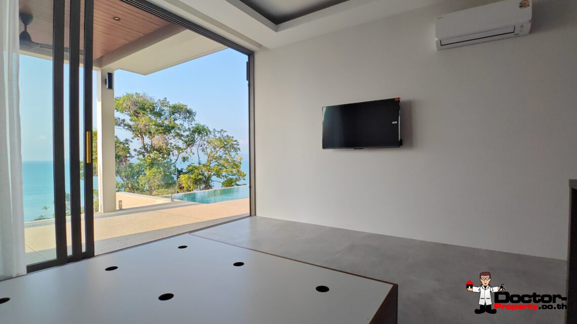 New 3-Bedroom Sea View Villa – Bang Por, Koh Samui – For Sale
