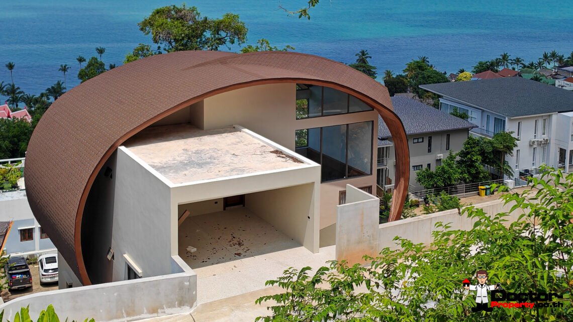 New 3-Bedroom Sea View Villa – Bang Por, Koh Samui – For Sale