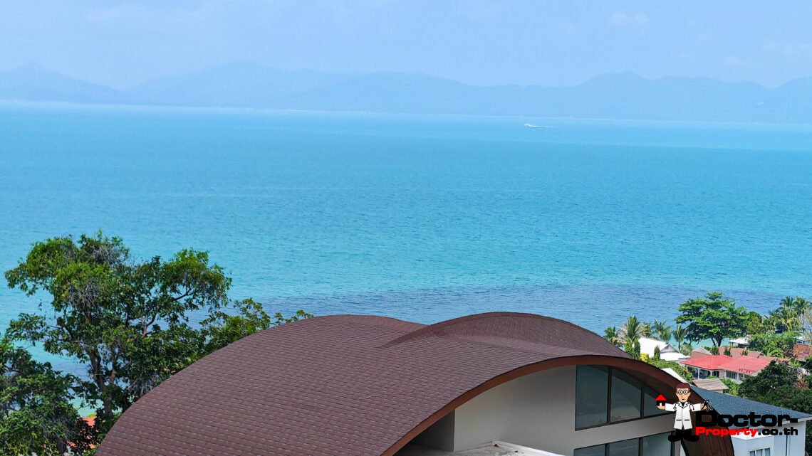 New 3-Bedroom Sea View Villa – Bang Por, Koh Samui – For Sale