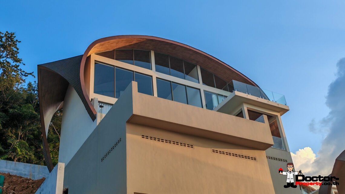 New 3-Bedroom Sea View Villa – Bang Por, Koh Samui – For Sale