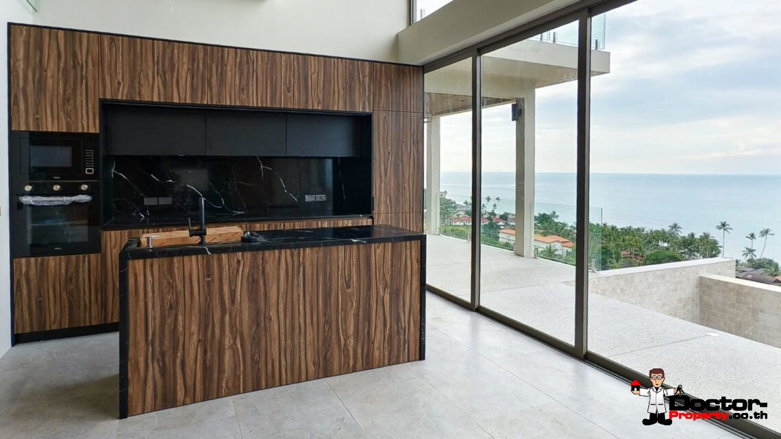 New 3-Bedroom Sea View Villa – Bang Por, Koh Samui – For Sale
