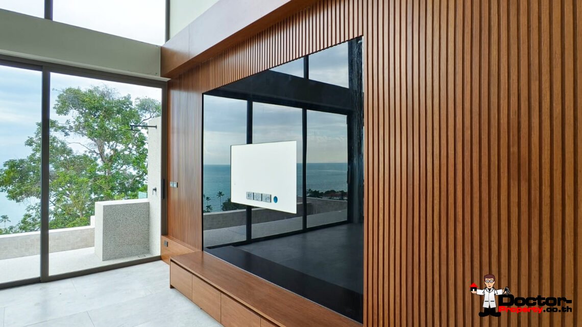 New 3-Bedroom Sea View Villa – Bang Por, Koh Samui – For Sale