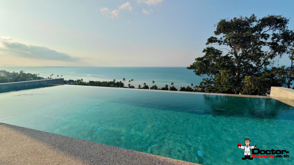 New 3-Bedroom Sea View Villa – Bang Por, Koh Samui – For Sale