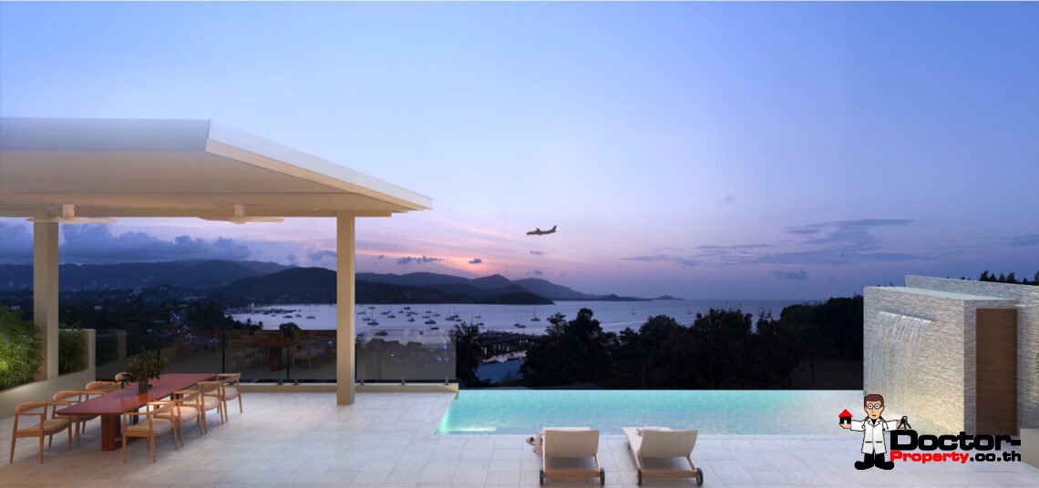 Luxury 5 Bedroom Sea View Villa in Bang Rak, Koh Samui – For Sale