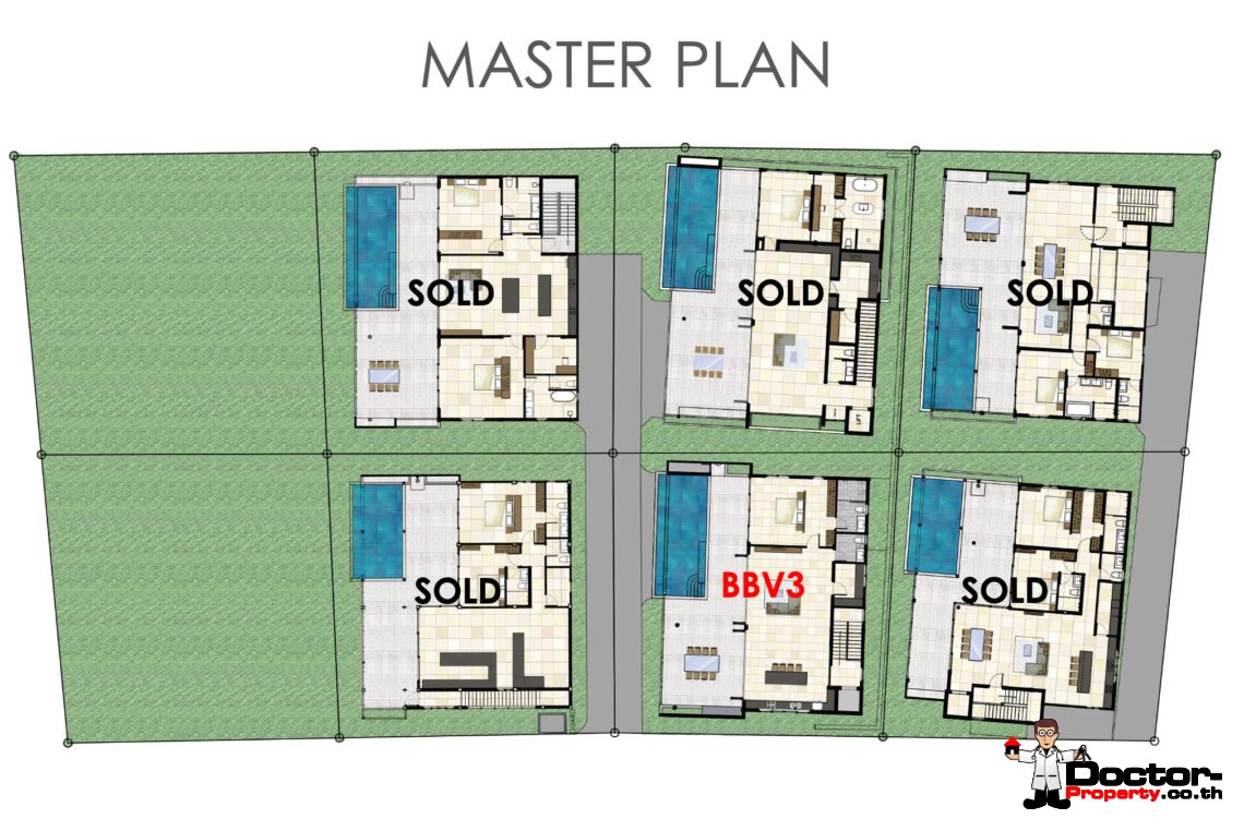 Luxury 5 Bedroom Sea View Villa in Bang Rak, Koh Samui – For Sale