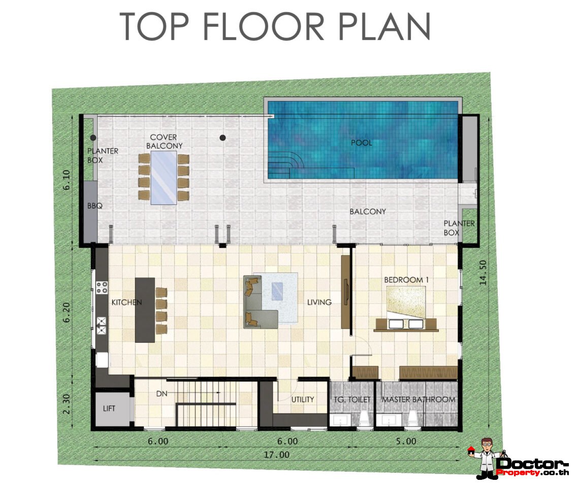 Luxury 5 Bedroom Sea View Villa in Bang Rak, Koh Samui – For Sale