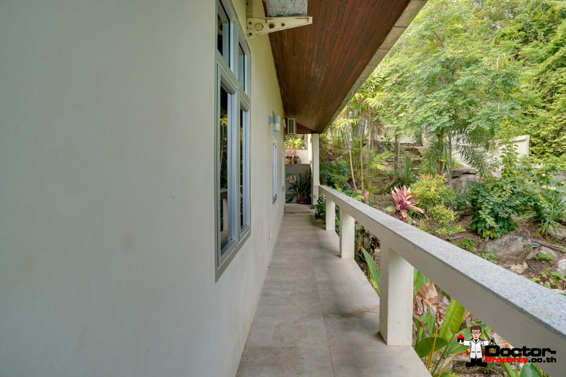 Tropical 2 Bedroom Pool Villa with Sea View in Laem Set, Koh Samui – For Sale