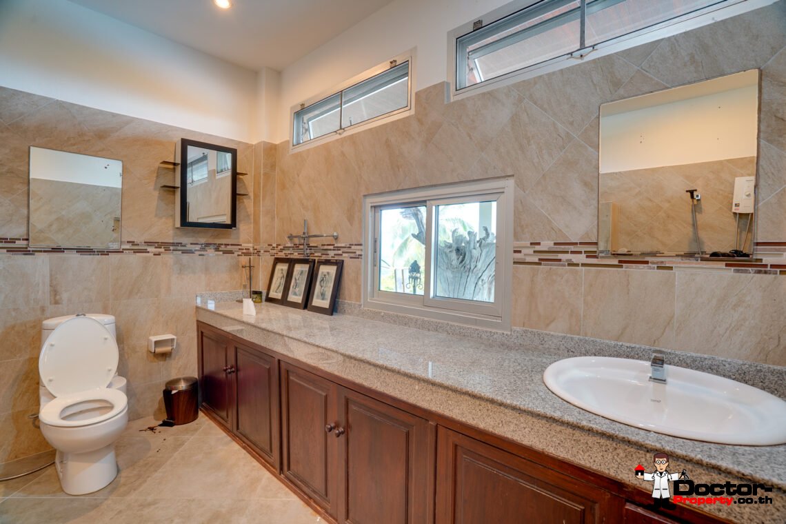 Tropical 2 Bedroom Pool Villa with Sea View in Laem Set, Koh Samui – For Sale