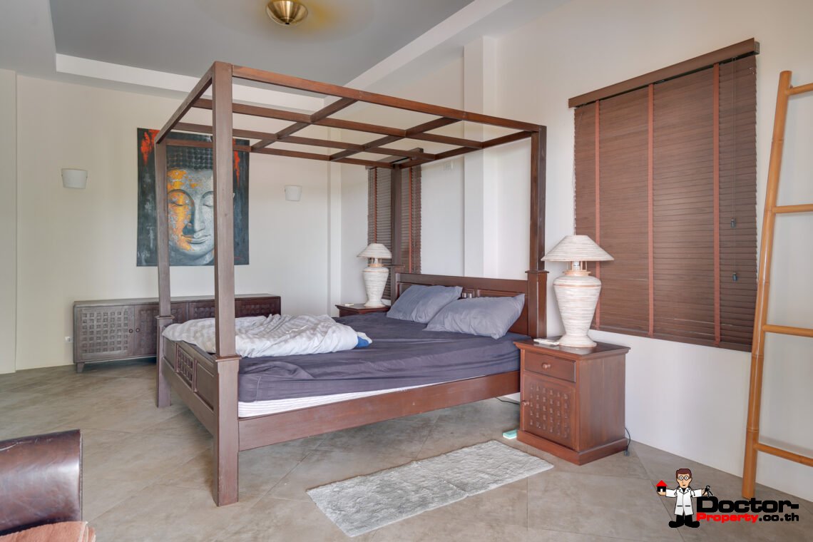 Tropical 2 Bedroom Pool Villa with Sea View in Laem Set, Koh Samui – For Sale