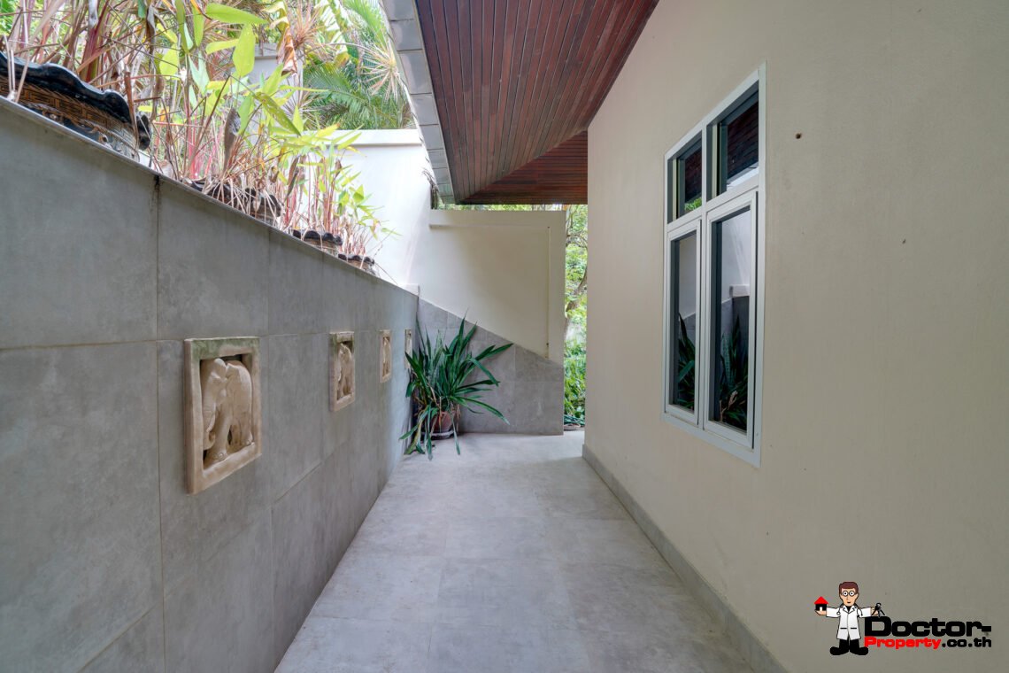 Tropical 2 Bedroom Pool Villa with Sea View in Laem Set, Koh Samui – For Sale