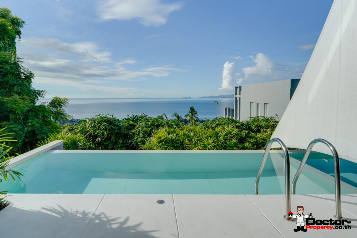 2 Bed Duplex Apartment, Panoramic Sea View in Bang Por, Koh Samui – For Sale