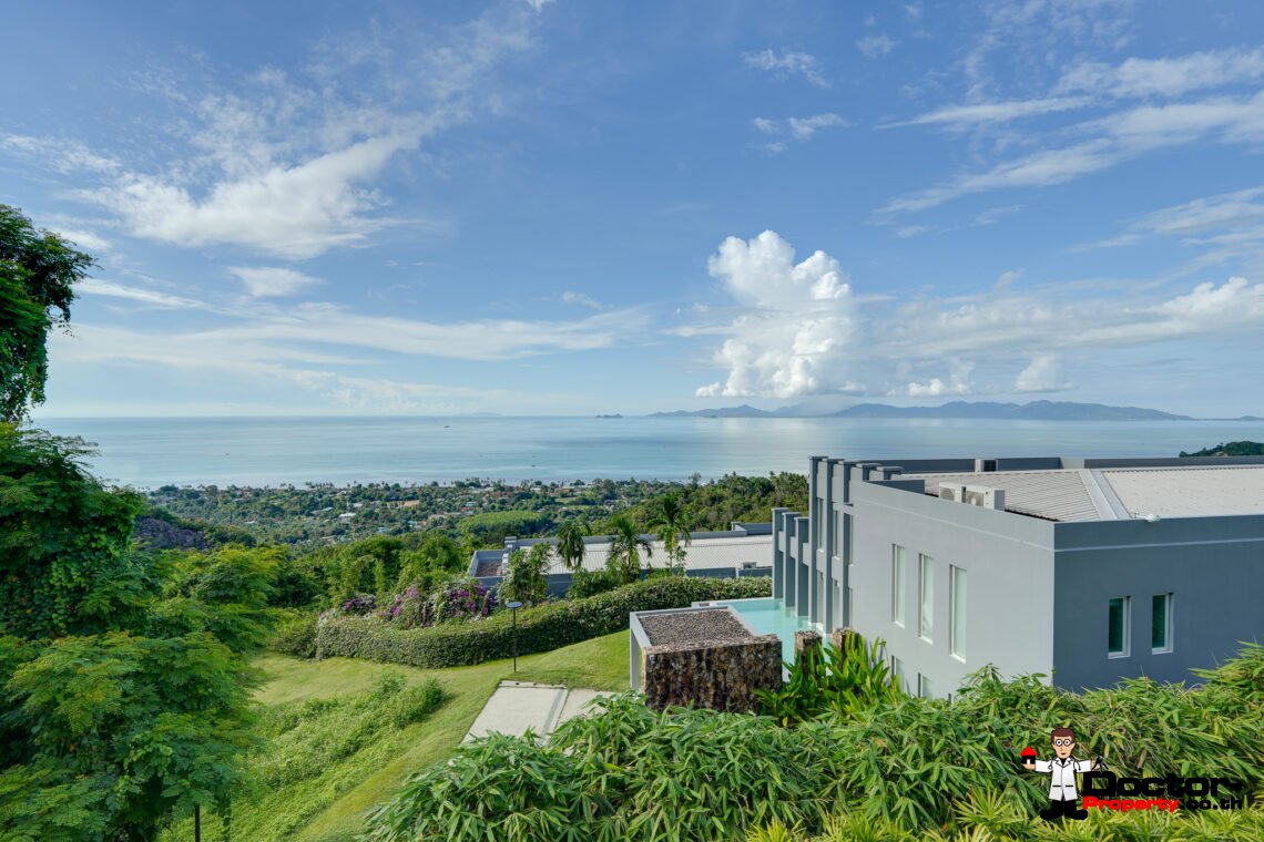 2 Bed Duplex Apartment, Panoramic Sea View in Bang Por, Koh Samui – For Sale