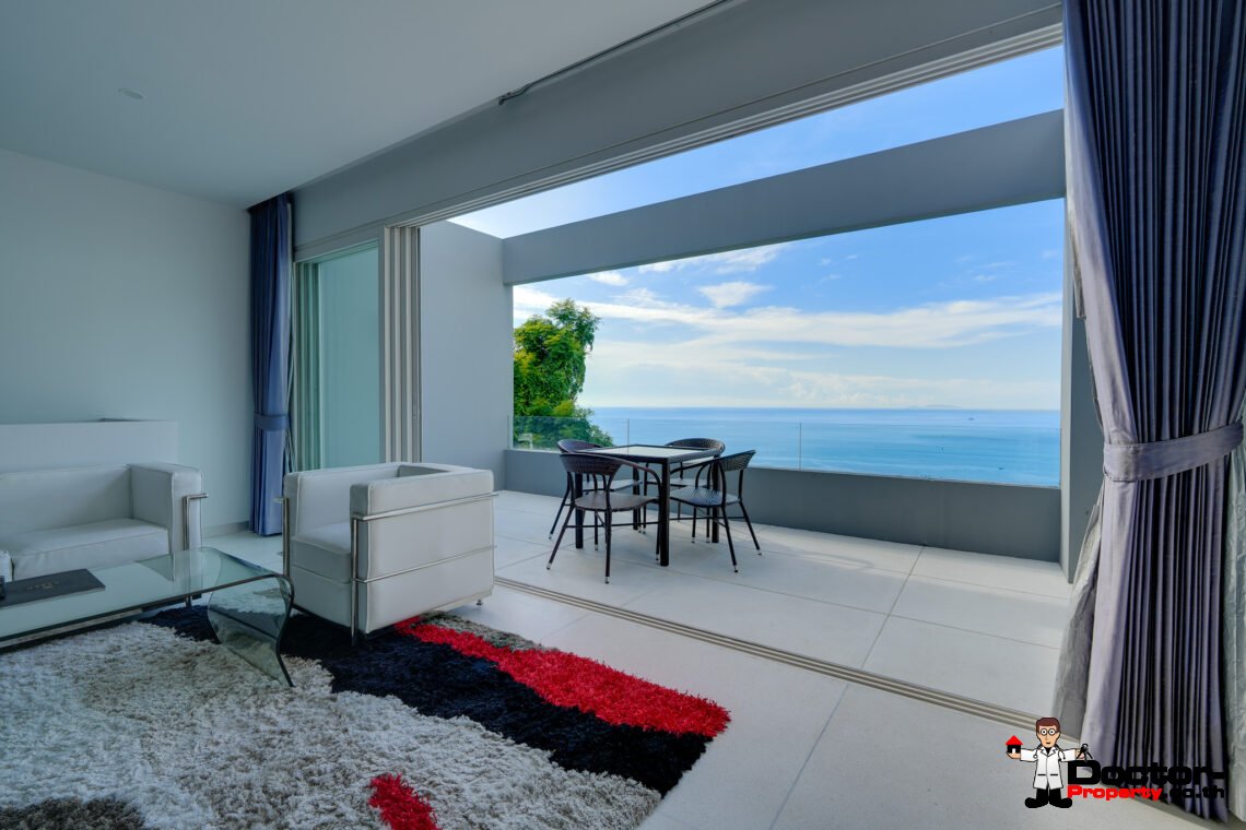 2 Bed Duplex Apartment, Panoramic Sea View in Bang Por, Koh Samui – For Sale