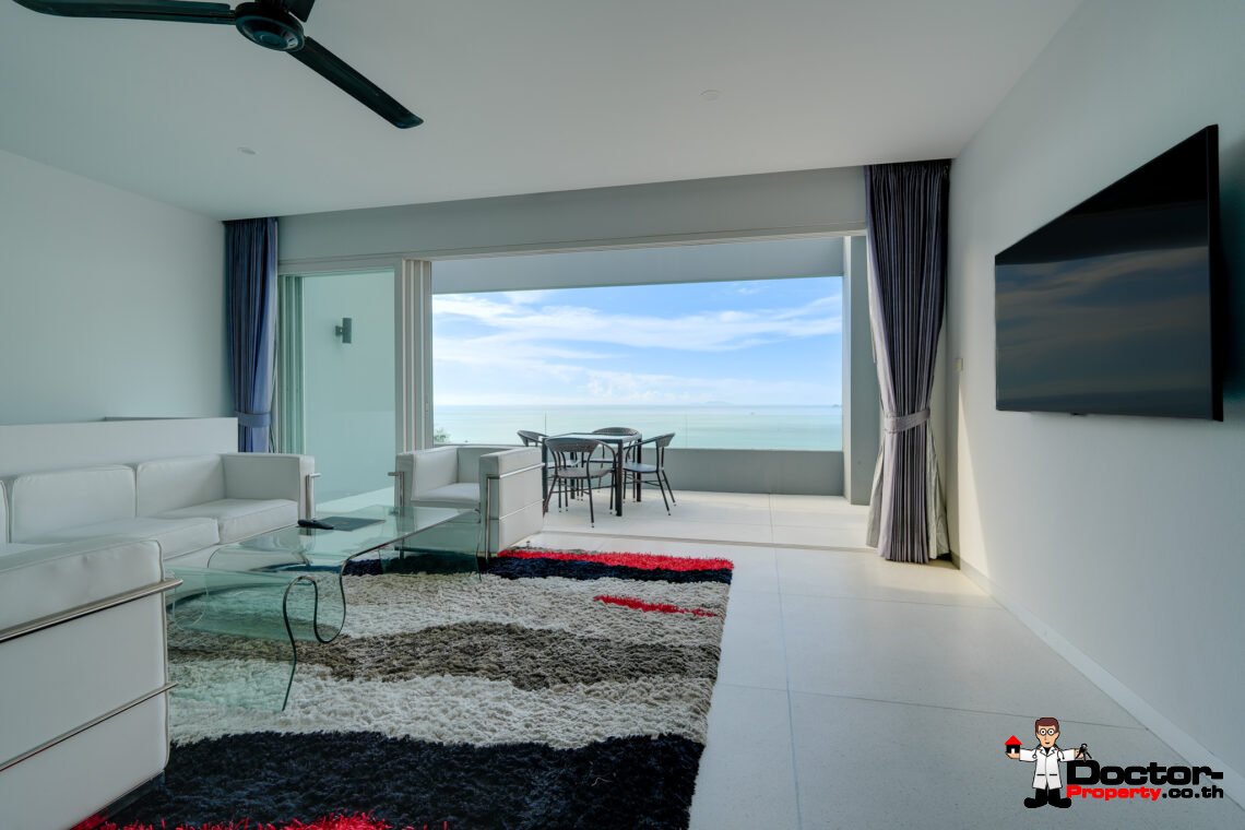 2 Bed Duplex Apartment, Panoramic Sea View in Bang Por, Koh Samui – For Sale