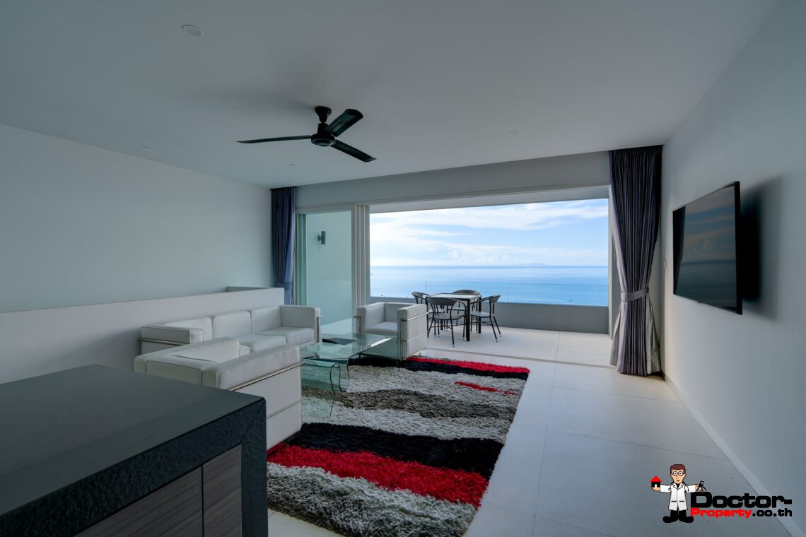 2 Bed Duplex Apartment, Panoramic Sea View in Bang Por, Koh Samui – For Sale