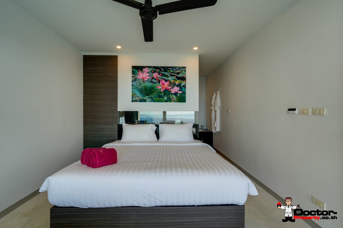 2 Bed Duplex Apartment, Panoramic Sea View in Bang Por, Koh Samui – For Sale