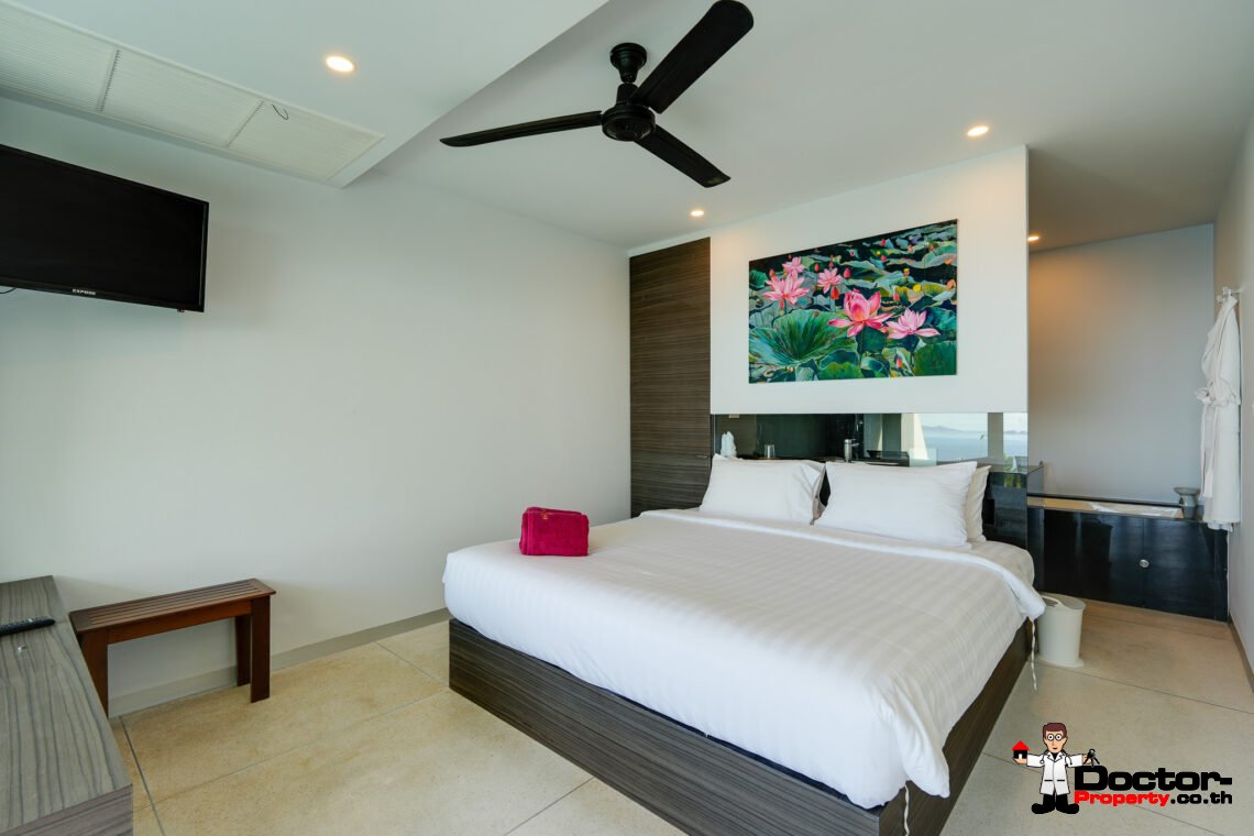 2 Bed Duplex Apartment, Panoramic Sea View in Bang Por, Koh Samui – For Sale